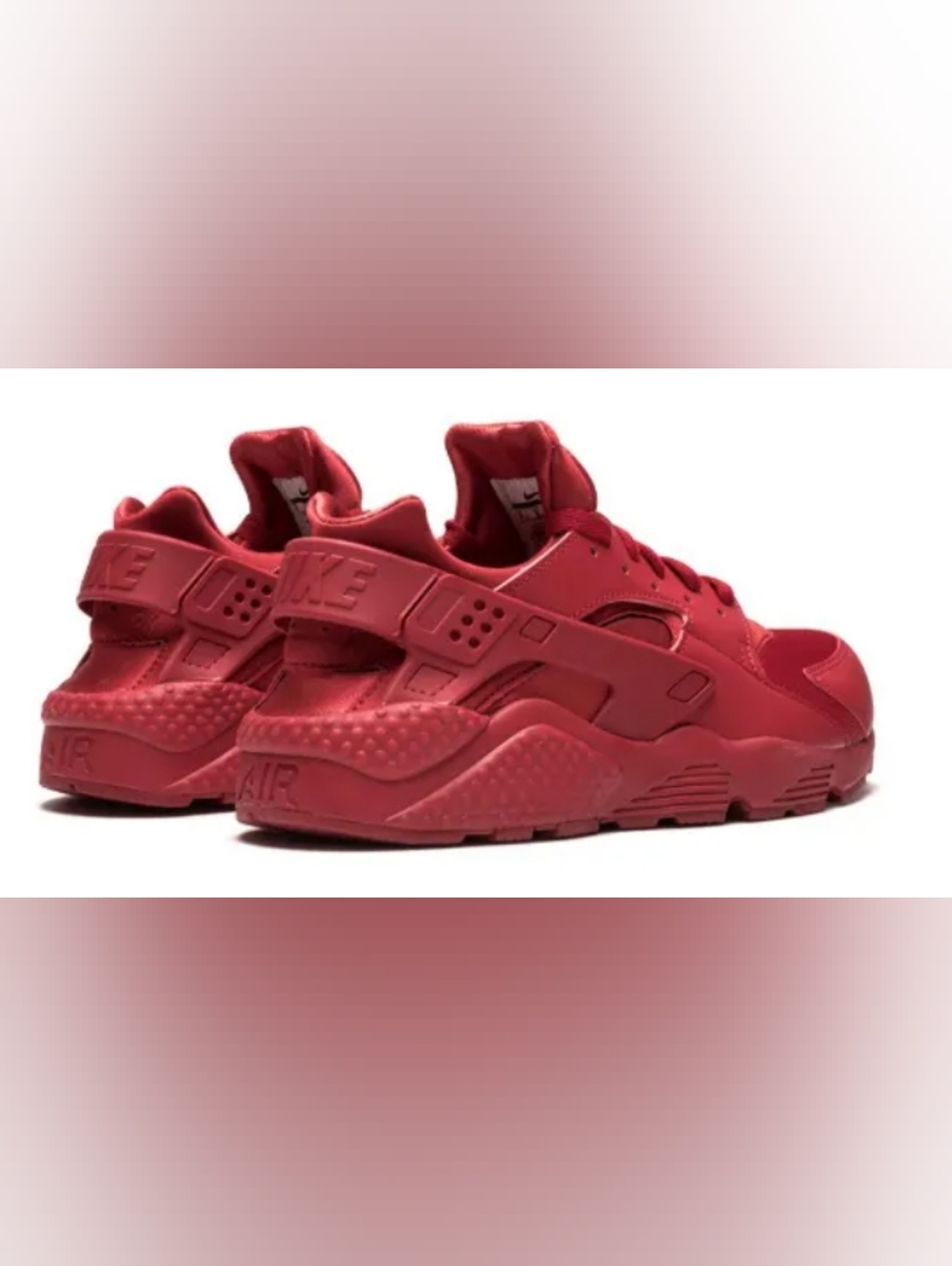 Nike Air Huarache "Varsity Red" Sneakers Men's Size 9 Used Exc/Box - Picture 2 of 14